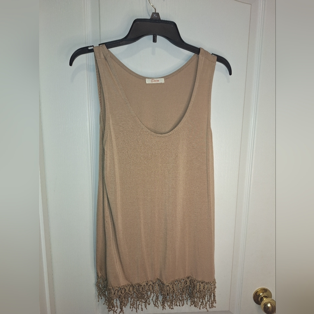 DIOSA / Light brown / Large/ sleeveless top /